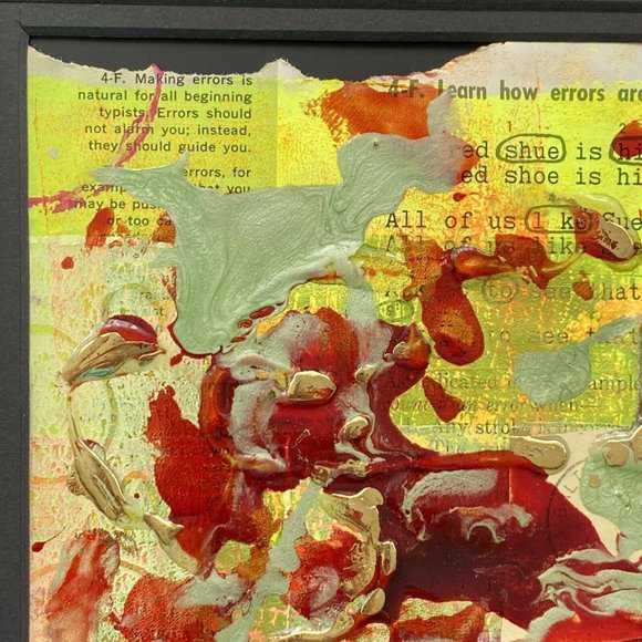 Original Art “If The Shoe Fits” Artwork Mixed Media Painting Frame Ready 11”x14” - Picture 4 of 9